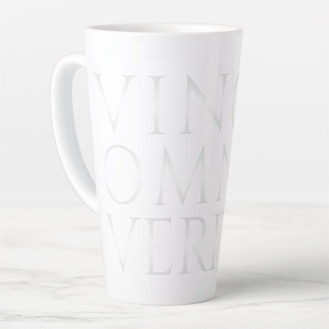 VINCIT OMNIA VERITAS - Light Latte Mug (Left Angle)