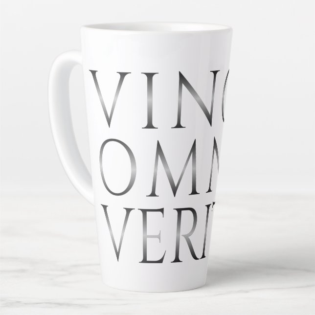 VINCIT OMNIA VERITAS - Light Latte Mug (Left Angle)