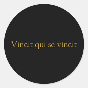 Vincit qui se vincit Sticker