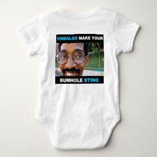 Vindaloo makes your bum hole sting babysuit baby bodysuit