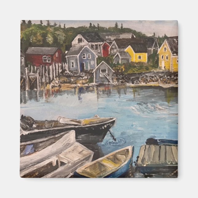 Vindelhaven Island, Maine painting  Magnet (Front)
