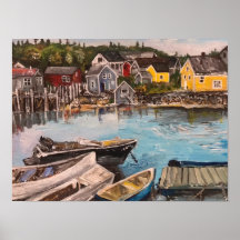 Vindelhaven Island, Maine painting 