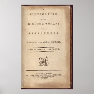 Vindication of the Rights of Woman Poster