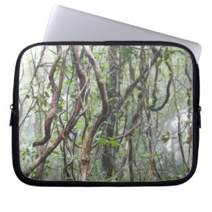 vine and branches twisted in rainforest laptop sleeve