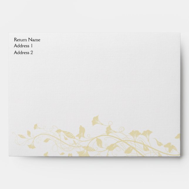 Vine and Dark Brown Wood Envelopes (Front)