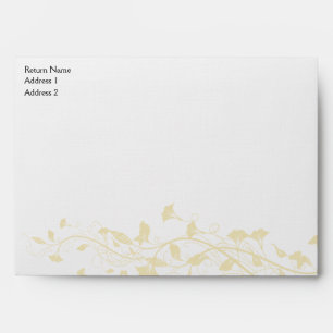 Vine and Dark Brown Wood Envelopes