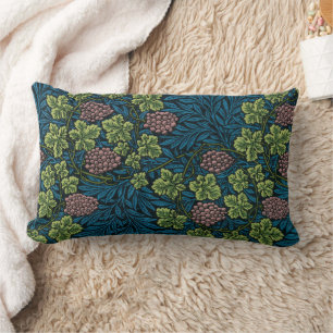 VINE AND GRAPES PATTERN LUMBAR CUSHION