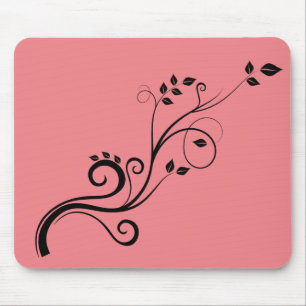 vine-branch-leaves-nature-trim mouse pad