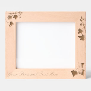 Vine branches and leaves etched frames