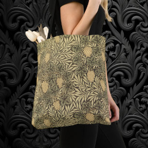 Vine by William Morris, Vintage Textile Patterns Tote Bag