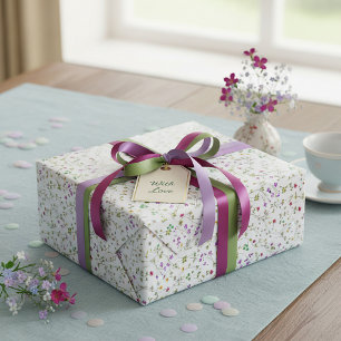 Vine floral wrapping paper