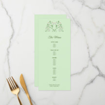 Vine Heart on Mint  Multi-Course Menu