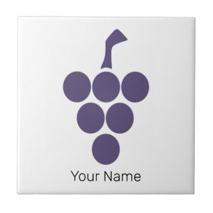 Vine Or Wine For Grape And Grapevine Sommelier Ceramic Tile