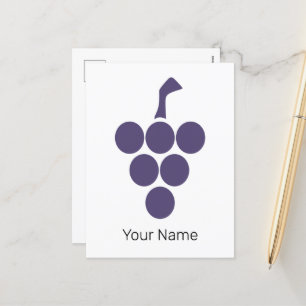 Vine Or Wine For Grape And Grapevine Sommelier Holiday Postcard