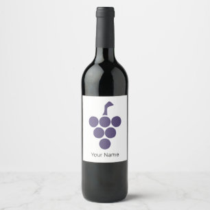 Vine Or Wine For Grape And Grapevine Sommelier Label