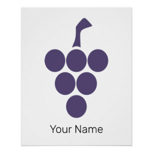 Vine Or Wine For Grape And Grapevine Sommelier Poster
