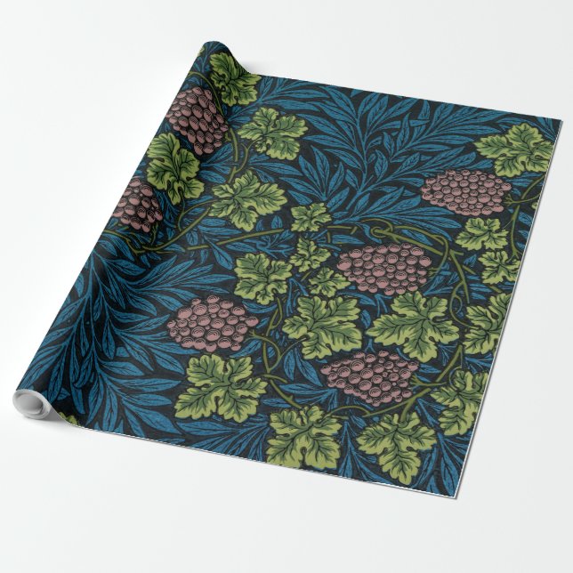 Vine Pattern, William Morris Wrapping Paper (Unrolled)