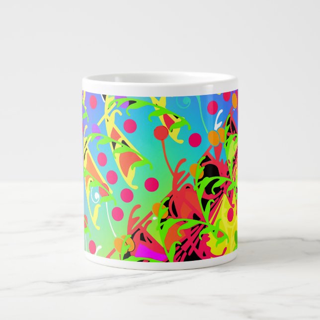 Vine  Ripe Collage  Large Coffee Mug (Front)