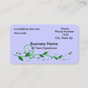 Vine Rounded Corner Business Card