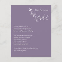 Vine Scroll Wedding Dusty Purple Details