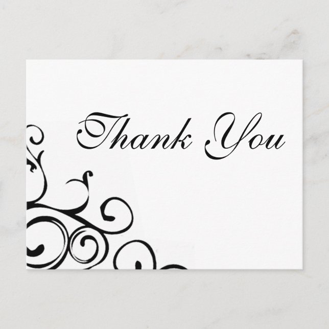 Vine Thank You Postcard (Front)