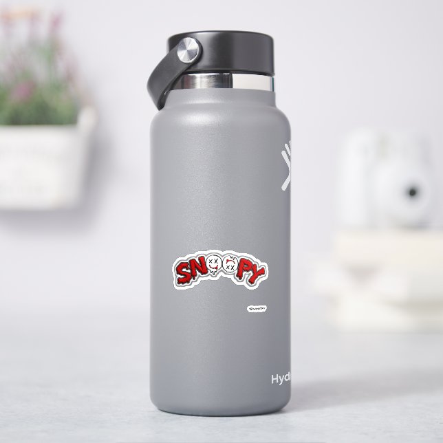 Vinel SnOOpY Moto sticker White B (HydroFlask)