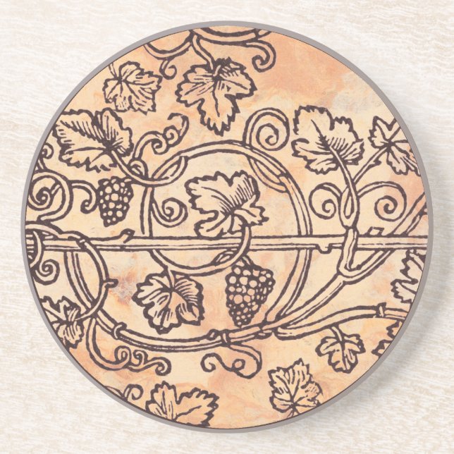 Vines and Grapes Coaster (Front)