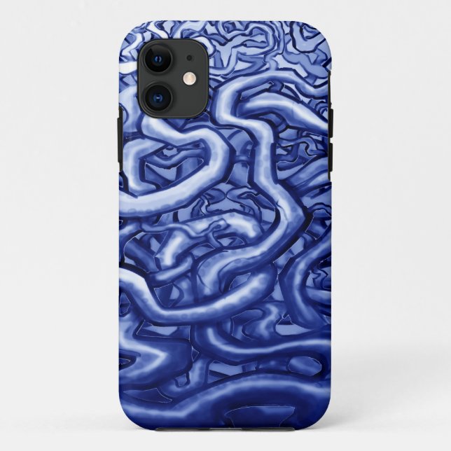 Vines Blue Case-Mate iPhone Case (Back)