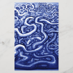 Vines Blue Stationery