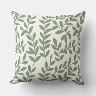 Vines Cotton Throw Pillow