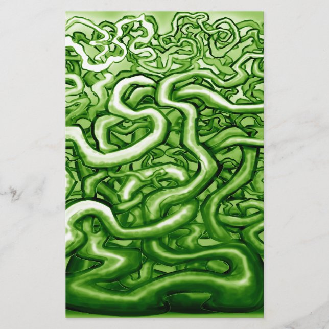 Vines GREEN Stationery (Front)