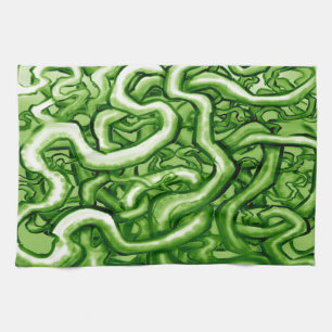 Vines GREEN Tea Towel