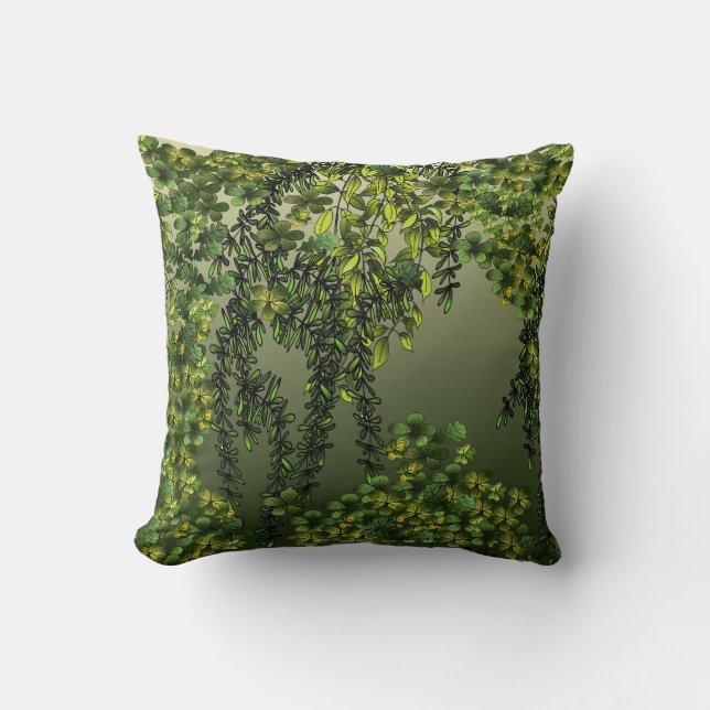 Vines in a Thunderstorm/Plaid Cushion (Front)