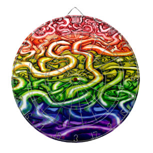 Vines LGBQT Rainbow Dartboard