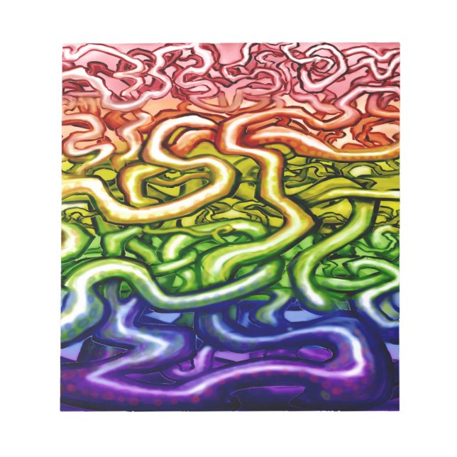 Vines LGBQT Rainbow Notepad (Front)