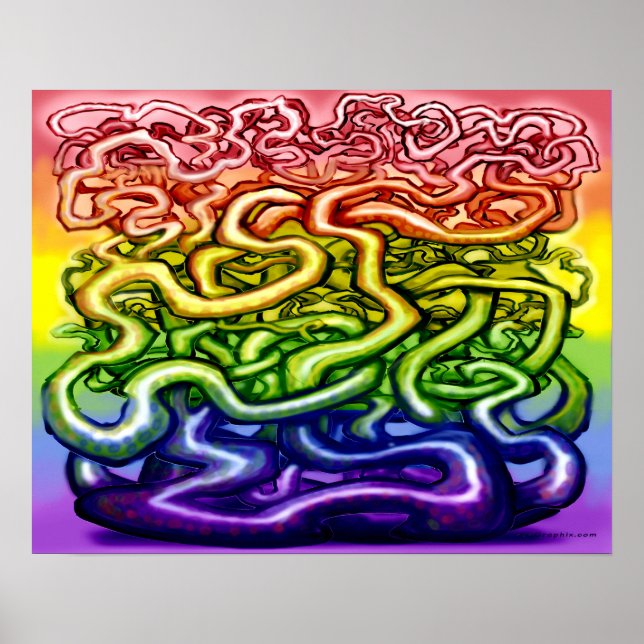Vines LGBQT Rainbow Poster (Front)