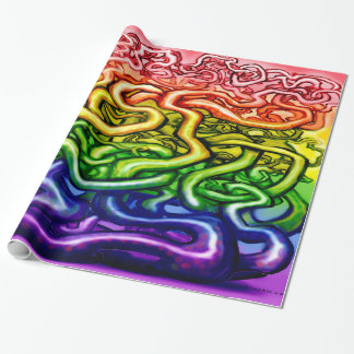 Vines LGBQT Rainbow Wrapping Paper