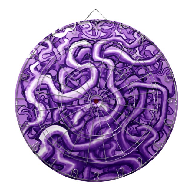 Vines of Purple Dartboard (Front)