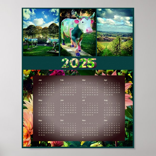 Vineyard 2025 Wall Calendar Poster (Front)