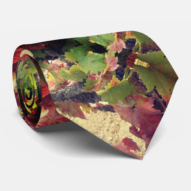 Vineyard Abstract Neck Tie (Rolled)