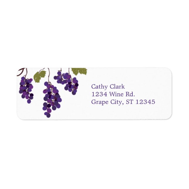 Vineyard Address Label Return Address Label (Front)