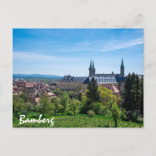 Vineyard and historic old town of Bamberg, Germany Postcard