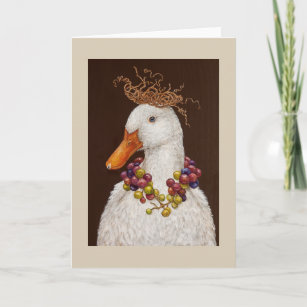 Vineyard Duck greeting card