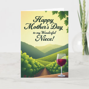 Vineyard Mothers Day Niece Card