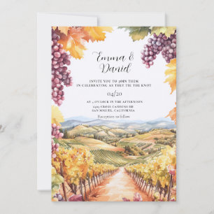 Vineyard Napa Valley Destination Wedding Invitation