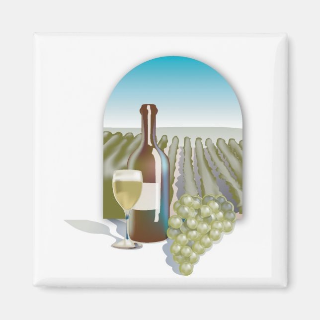 Vineyard Scene Magnet (Front)