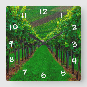 Vineyard Square Wall Clock