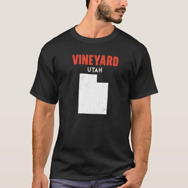 Vineyard Utah USA State America Travel Utahan   T-Shirt (Front)