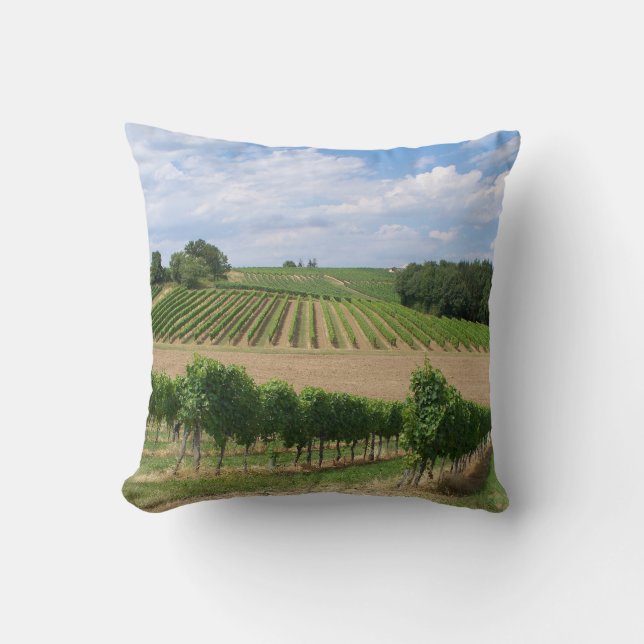 Vineyard - Vineyard (Bordeaux - France) 04 Cushion (Front)