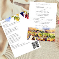 Vineyard wedding all in one template